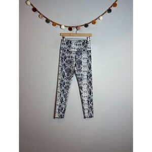 Balance Collection black and white snakeskin athletic leggings